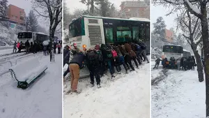 Preparadas para la nevada: las villavesas activan un protocolo con la última hora de sus rutas