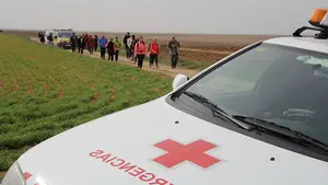 Cruz Roja atiende a casi 100 peregrinos en menos de 12 horas en su primera jornada de la Javierada