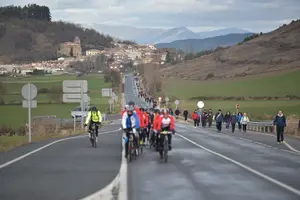 Miles de peregrinos combatirán la lluvia este sábado en su peregrinaje hacia Javier desde Pamplona