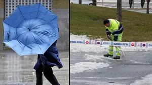 La 'resaca' de la nevada golpea al centro de Navarra: alertan de la formación de hielo y fuertes vientos