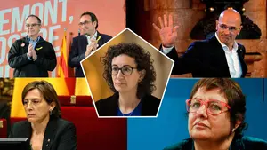 La huida de Rovira 'colma el vaso': Turull, Romeva, Forcadell, Bassa y Rull a prisi&oacute;n por riesgo de fuga