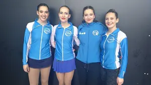 Fin de semana muy intenso para el club de hielo Huarte en patinaje y en hockey hielo