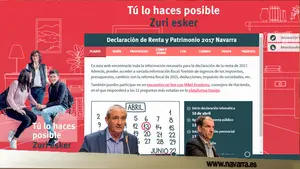 'Gracias a ti': la web con la que Barkos 'pasa factura' a los navarros y les pide valorar más sus servicios