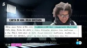 La carta de Ana Julia Quezada recordando el crimen de Gabriel: "Fue un accidente y la bola creció"