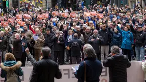 Los pensionistas navarros siguen presionando: así ha sido la nueva concentración contra el Gobierno
