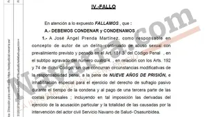 "Las acusaciones no han probado el empleo de violencia": el análisis de 371 folios de la sentencia de 'La Manada'