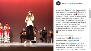 Amaia Romero deja al Auditorio de Ansoáin boquiabierto con su espontáneo arranque flamenco