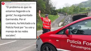 La Polic&iacute;a Foral, obligada de nuevo a borrar un tuit de felicitaci&oacute;n por su labor en redes sociales