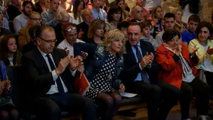 El emotivo homenaje a Tomás Caballero en Pamplona con motivo del 20 aniversario de su asesinato a manos de ETA