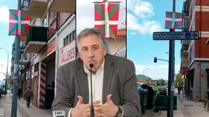 El cuatripartito echa balones fuera por la colocación de ikurriñas y pancartas proetarras en Pamplona