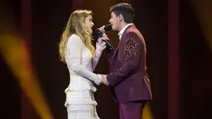 Amaia Romero sorprende con un tercer vestido en otro de los ensayos de Eurovisión