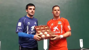 Aimar Olaizola, ante el aspirante Elezkano: "Tengo enfrente a un rival muy peligroso"