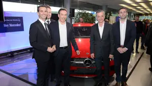 En im&aacute;genes: la fiesta de bienvenida al nuevo Mercedes Clase A en el concesionario Gazpi de Tajonar