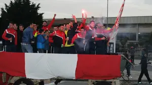 Las mejores imágenes de la fiesta del Azkarrena en Caparroso