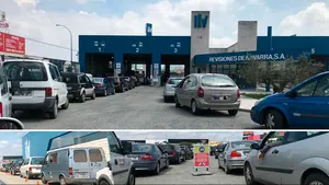 Colapsos y largas colas en los centros de ITV en Navarra ante la incertidumbre por las nuevas inspecciones