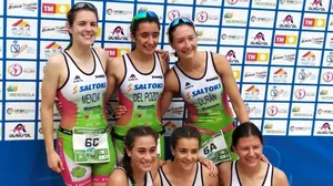 Medalla para el Saltoki Trikideak en los nacionales de relevos parejas en Almería