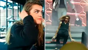 El peor momento de la pamplonesa Amaia Romero sobre un escenario: así ha sido su caída en un concierto de OT