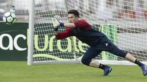 El portero Iván Martínez, convocado por la selección española sub 16 para jugar en Japón