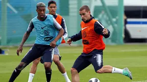 El Atl&eacute;tico Griezmann protagoniza el entreno de Francia un d&iacute;a despu&eacute;s de 'la decisi&oacute;n'