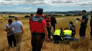 Atacado por una serpiente: un pastor de San Adrián, evacuado en helicóptero tras sufrir una picadura en Allo