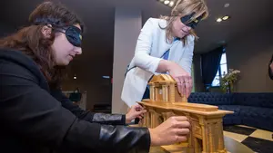 As&iacute; han sido las experiencias 'a ciegas' de representantes de empresas y medios de comunicaci&oacute;n navarros