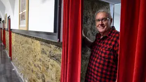 "Hay riqueza suficiente para mantener pensiones sin recortes": Cayo Lara participa en una acto en Pamplona