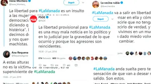 Las redes sociales se incendian tras conocerse la inminente puesta en libertad de 'La Manada'