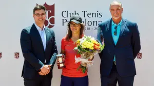 Anne Mintegui y Carlos Alcaraz se proclaman campeones de España en el Club de Tenis Pamplona