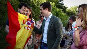 Pablo Casado defiende en Alsasua el estatus foral: los navarros "no son anexo de nadie"