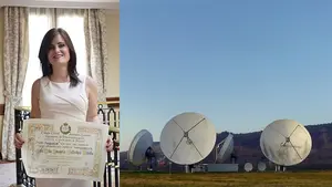 Una investigadora de la UPNA, premiada por el diseño de unas antenas que interesan a la industria espacial