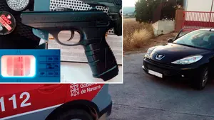 Sorprenden a un joven de 21 años en Yerri con una pistola cargada en su coche y drogado
