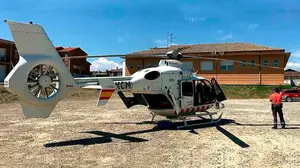 Trasladan en helic&oacute;ptero herida grave a una ni&ntilde;a de 7 a&ntilde;os al caerse con su bici en Cadreita