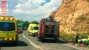 Tragedia en la carretera: fallece un joven de 23 años tras sufrir un choque frontal en Azagra
