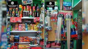 Potentes artefactos: una llamada a la policía termina con un comercio sancionado por vender cohetes prohibidos