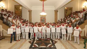 Cifras de récord: homenaje a las bandas de música que hace 100 años se reunieron en San Fermín
