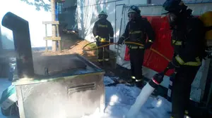 Incendio en una de las cocinas de las ferias de las barracas de Sanfermines