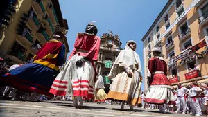 Los gigantes de Pamplona se convierten en robots gracias a las nuevas tecnologías