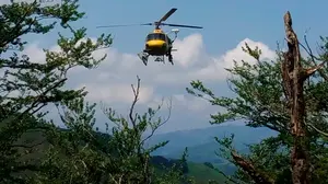 Rescate aéreo: evacuan a una senderista de 70 años tras sufrir un accidente en Echalar