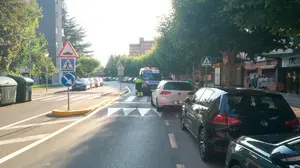 Atropellan a una mujer en un paso de peatones frente al mercado municipal de Ermitagaña