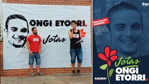 "Dales caña hasta vencer": Burlada rinde homenaje al etarra Javier Osés Carrasco en un parque infantil