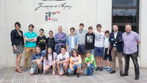 Un equipo navarro ganador de una competición internacional de tecnología visita la UPNA