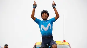 Pedalada hasta lo más alto: Nairo Quintana se impone en el ascenso al Portet con el Movistar