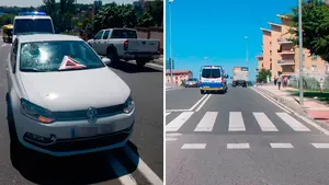 Un coche atropella a un joven de 23 años en un paso de ciclistas en la avenida de Guipúzcoa