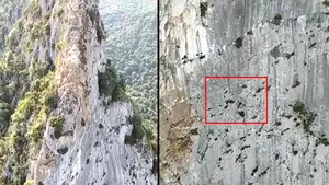 Peligrosísimo rescate a dos escaladores guipuzcoanos bloqueados en la Hermana Mayor de Irurzun