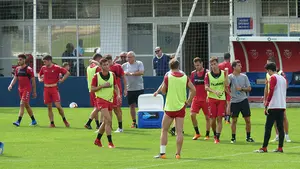 Cinco bajas para empezar: Arrasate ensaya un posible once titular para jugar este domingo en Mallorca