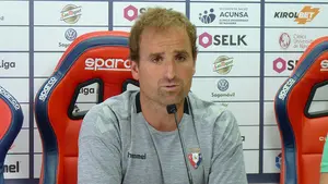 Arrasate se muestra optimista: "Estoy convencido de que el domingo se ver&aacute; a otro Osasuna"