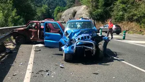 Detienen a un joven con antecedentes al fugarse de un control en Lesaka y provocar un fatal accidente