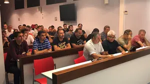 Osasuna explica a sus clubes convenidos el nuevo modelo de gestión del fútbol base en Tajonar