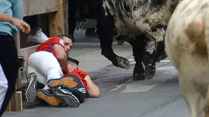 Tensión en el primer y rápido encierro de Peralta: los novillos de Aldeanueva no dejan heridos por asta