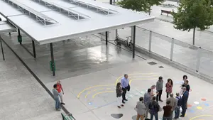 La instalaci&oacute;n fotovoltaica en los colegios y la biblioteca de la Chantrea permiten el autoconsumo